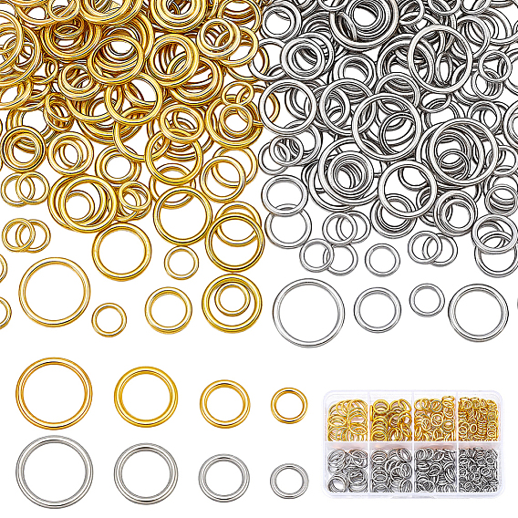 Alloy Closed Jump Rings, Round Ring