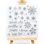 Christmas Snowflake Clear Silicone Stamps, for DIY Scrapbooking, Photo Album Decorative, Cards Making