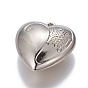 CCB Plastic Pendants, Heart with Butterfly