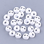 Opaque AS Plastic Buttons, End Caps, Hair Findings, DIY Hair Tie Accessories