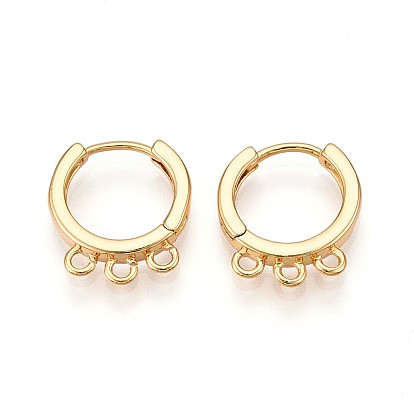 Латунная серьга-кольцо, без свинца, без никеля и без кадмия, кольцо