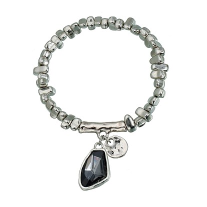 Браслеты с подвесками из сплава и пластика CCB и стекла, вышитый бисером браслеты для женщин, самородки