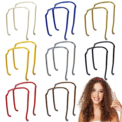 Резинки для волос из смолы, аксессуары для волос для женщин и девочек, квадратный