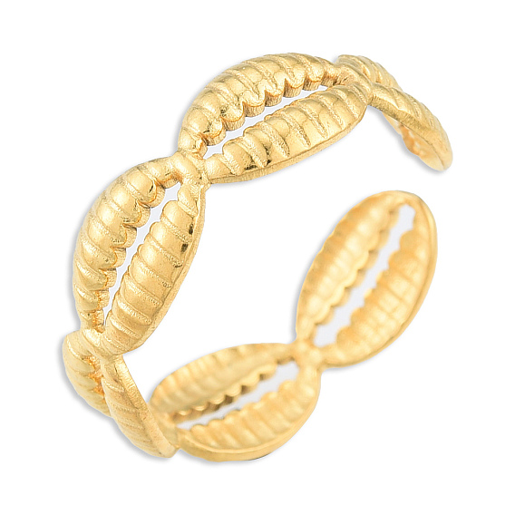 304 открытое манжетное кольцо из нержавеющей стали для женщин