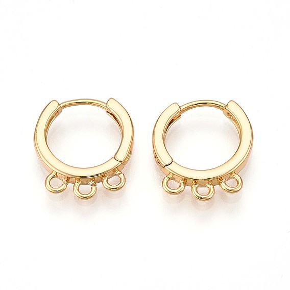 Латунная серьга-кольцо, без свинца, без никеля и без кадмия, кольцо