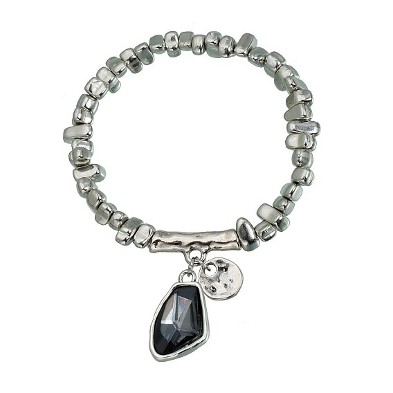 Браслеты с подвесками из сплава и пластика CCB и стекла, вышитый бисером браслеты для женщин, самородки