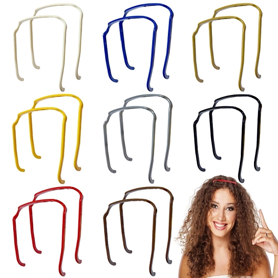 Резинки для волос из смолы, аксессуары для волос для женщин и девочек, квадратный