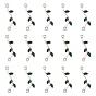 Tibetan Style Alloy Enamel Links/Connectors, Leafy Branches