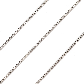 925 Kastenketten aus Sterlingsilber, gelötet, ohne Spulen- / Kartenpapier