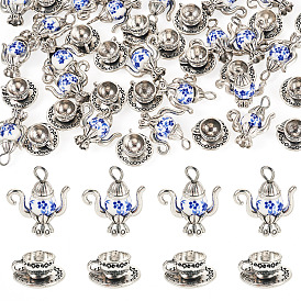 40 шт 2 стили сплава подвески в тибетском стиле, для аксессуаров своими руками