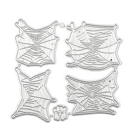 Halloween Spider Web Carbon Steel Cutting Dies Stencils, for DIY Scrapbooking/Photo Album, Decorative Embossing DIY Paper Card