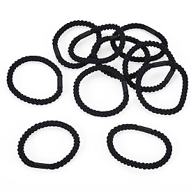Polyester Hair Accessories, Frosted Elastic Hair Ties, Ponytail Holder Scrunchie/Scrunchy