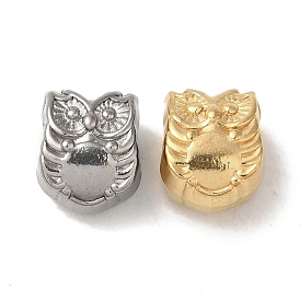 Ion Plating(IP) 304 Stainless Steel Beads, Owl