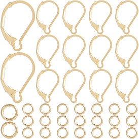 80 шт. 304 серьги с рычагом из нержавеющей стали, с 100 соединительными кольцами