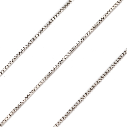 925 Kastenketten aus Sterlingsilber, gelötet, ohne Spulen- / Kartenpapier