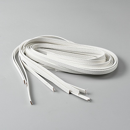 PU Imitation Leather Cords, Flat, for Watch Band Making