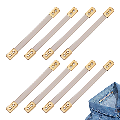 Rubber Bag Handles, with Metal Findings, Golden, Bag Accessories