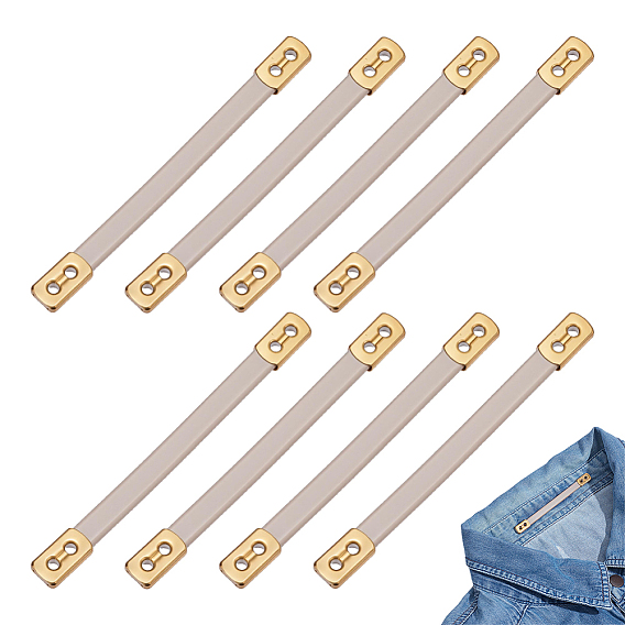 Rubber Bag Handles, with Metal Findings, Golden, Bag Accessories