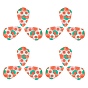Подвески из ацетата целлюлозы (смолы) sunnyclue, 3 d распечатано, слеза, с кольцом рисунком