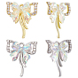 12шт 2 цветной сплав кубический цирконий подвески, cmолой, очарование бантом