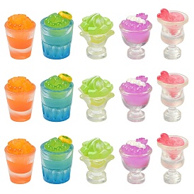 30шт 5 стили украшения для показа смолы, для украшения домашнего стола, фруктовый холодный напиток