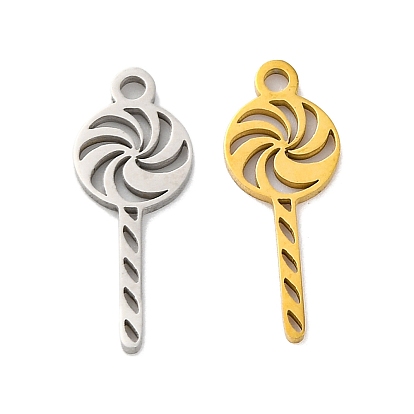 201 подвески из нержавеющей стали, лазерная резка, леденец очарование