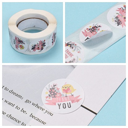 Self-Adhesive Tag Stickers, Roll Sticker, for Party, Decorative Presents