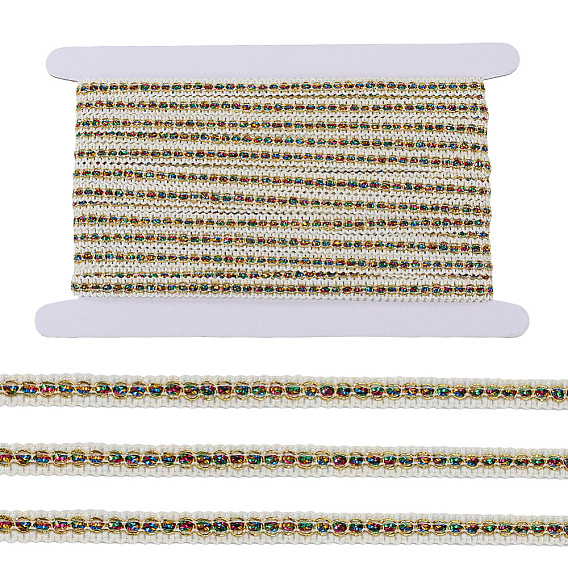 Полиэфирная лента, кружевная лента сороконожка, с картонной карточкой