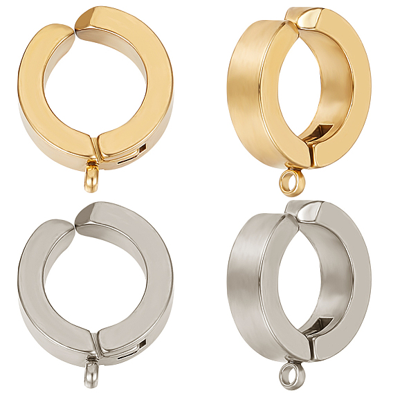 16 шт. 2 цвета 304 фурнитура для амбушюров из нержавеющей стали, с вертикальными петлями