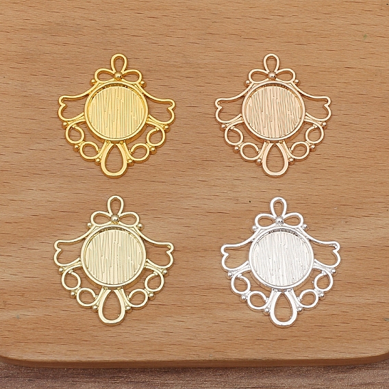 Сеттинги для кулона(кабошонов), сплав, цветок