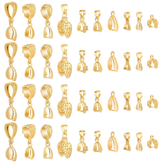 60шт 10 стили латунные ледорубы для изготовления подвесок, без кадмия, без никеля и без свинца