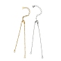 2Pcs 304 Stainless Steel Ball Chains Bracelets Making
