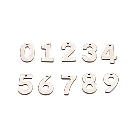 Numéro 201 inoxydable charmes en acier, 11x6.5~8x0.5~0.8mm, Trou: 1mm