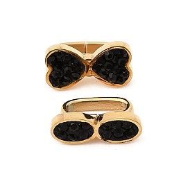 304 подвески для часов из нержавеющей стали со стразами, ионное покрытие (ip), реальный 18 k позолоченный