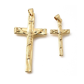Латунные подвески, подвески в виде креста-распятия, стойки покрытие, долговечный, без кадмия и без свинца