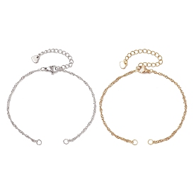 2 шт. 2 цвета 304 изготовление браслета из нержавеющей стали в Сингапуре