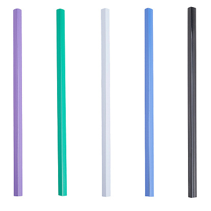 10шт 5 цвета пластиковая папка-вставка, стержень для папки, треугольные