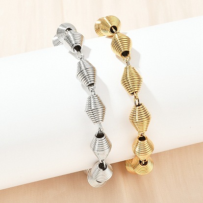 304 браслеты-цепочки из нержавеющей стали для женщин и мужчин, вакуумное покрытие pvd