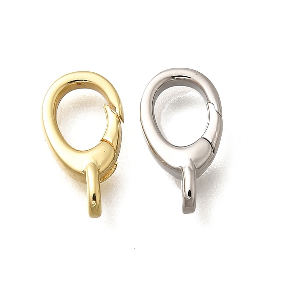 Латунные пружинные кольца, без кадмия и без свинца, прочное покрытие, овальные