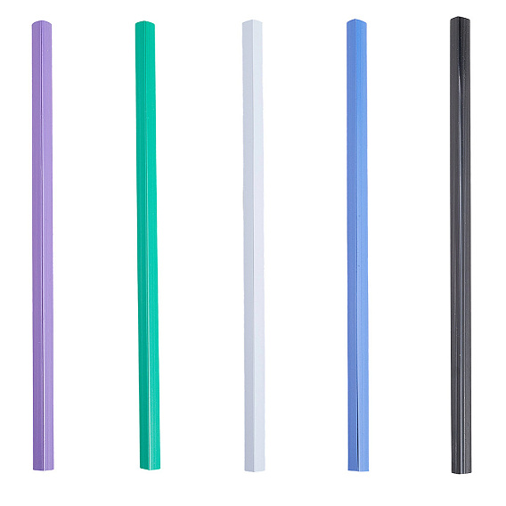 10шт 5 цвета пластиковая папка-вставка, стержень для папки, треугольные