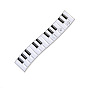 Piano Alloy Enamel Alligator Hair Clips, Hair Accessories for Women and Girls