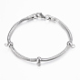 304 Stainless Steel Chain Bracelet Making, with Lobster Claw Clasps