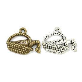 Tibetan Style Alloy Pendants, Lead Free & Cadmium Free, Basket