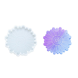 DIY Flower Coaster Silicone Molds, for Coaster Making, Resin Casting Molds, For UV Resin, Epoxy Resin Jewelry Making
