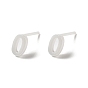 Hypoallergenic Bioceramics Zirconia Ceramic Stud Earrings, Number, No Fading and Nickel Free