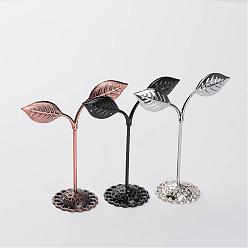 3 Pcs Iron Earring Displays Sets, Bean Sprout Shape Earrings Display Stand