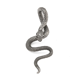 316 Surgical Stainless Steel Big Pendants, Snake Charm