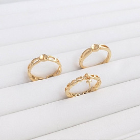 Латунные регулируемые кольца для чашек, за половину пробурено бисера