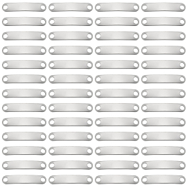 100шт. 201 звенья/соединители из нержавеющей стали, изогнутые овальные, штамповка пустой метки, не тускнеет