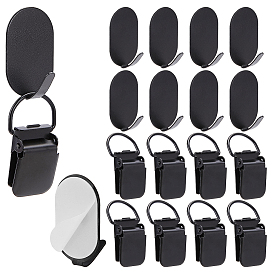 10шт. железные детские зажимы для соски, с 10шт. овальных железных крючков-вешалок